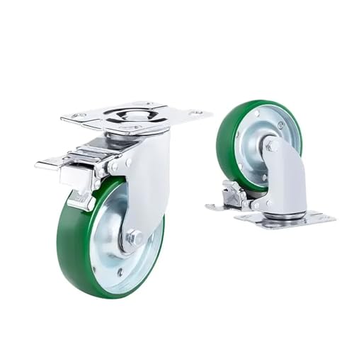 Roues Nylon PU industrielles avec bandage robuste en polyuréthane - 5