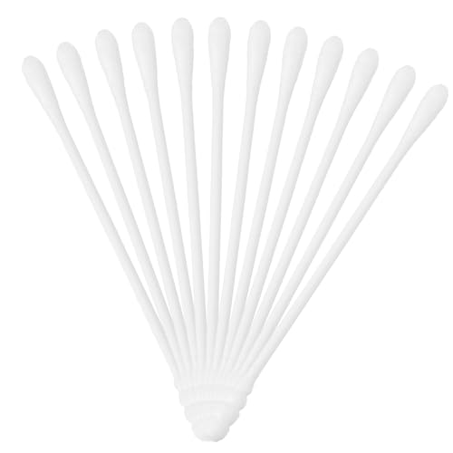 FRCOLOR 200pcs Cotton Buds Swabs 2 Heads Makeup Tool Double Sided Face Pads for Ears and Baby Care