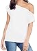 Women's Casual Off Shoulder Lose Sexy Short Sleeveless Blouse Tops T Shirt Beige M