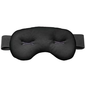 Brownmed IMAK Eye Pillow – Sleep Mask with ErgoBeads for Pain Relief – Cooling & Relaxing Sleep Aid – Black