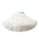 [TUTUJI] チュチュスカート 女の子 ボリューム ひざ丈 ふんわり キッズ シフォン ボリューム リボン かわいい衣装 プレゼントパニエ ボリューム チュール ダンス プリンセス 蝶結び付き 七五三 ピアノ発表会 舞台衣装 通園 通学 (JP, 身長, 130, white)