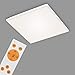 Produktbild Briloner Leuchten - LED Panel, LED Deckenlampe dimmbar, rahmenlos, Farbtemperatursteuerung, inkl. Fernbedienung, 24 Watt, 2.800 Lumen, Weiß, 450x450x75mm (LxBxH)