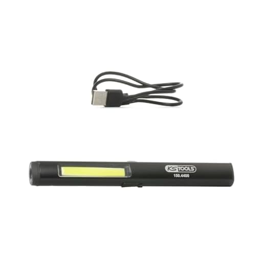 KS Tools 150.4400 LED COB Stripe Inspektionslampe 350 Lumen mit UV-Spot LED und Laserpointer