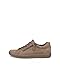 ECCO Women's Soft 7 Side Zip Lace Sneaker, Taupe/Taupe Nubuck, 9-9.5