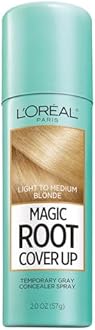 L'Oreal Paris Magic Root Cover Up Gray Concealer Spray Light to Medium Blonde 2 oz.(Packaging May Vary)