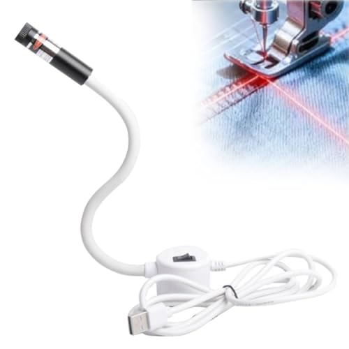 Magnetic Positioning Quilting Light for Sewing Machine, Laser Vision Guide, Sewing Guide Light Red Point Cross Hair Module Generator Projector, Innovative Precise Seam Stitch Lights (Line)