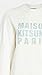 Maison Kitsune Women's Sweatshirt Hologram Paris, White, Medium