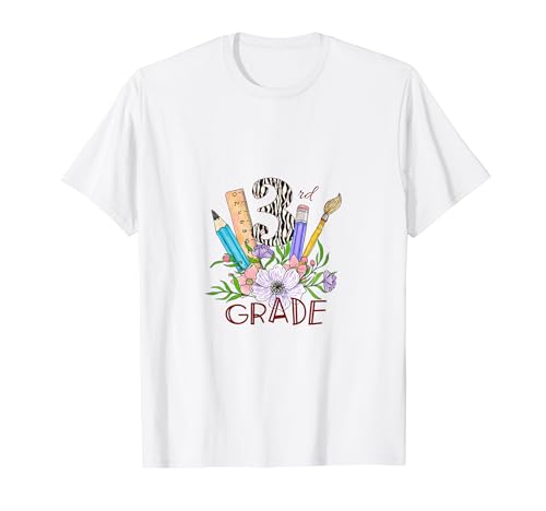 3er grado Regreso a la escuela Estudiante Maestro Zebra Boy Girl Camiseta