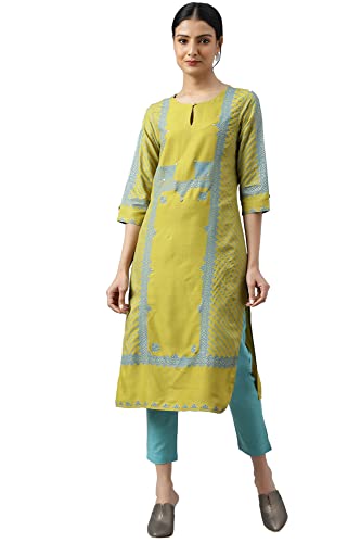 Image of W for Woman Women's Viscose Regular Fit Casual Kurta