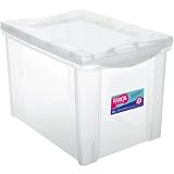 Ordene - Caixa Organizadora Plástica 30 Litros, Cor Cristal, Linha Radical