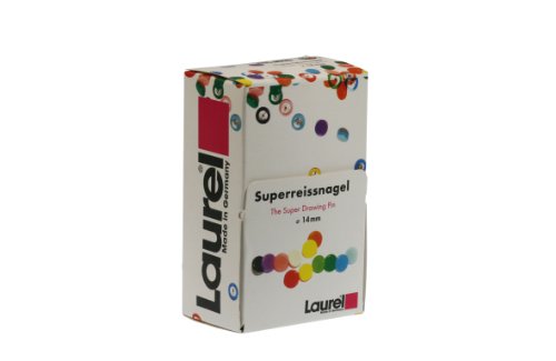 Laurel Superreissnagel aus Polystyrol, 14 mm, grund/leuchtfarben sortiert 4001782322294