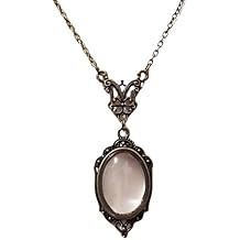 Monocle Glasses Loupe Magnifier Necklace with Long Chain Reading Aid for Library Reading Magnify Necklace Jewelry Decor Magni