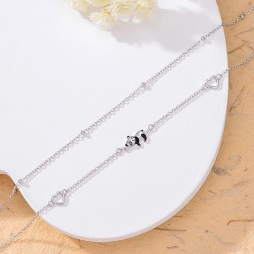 Image of 925 Sterling Silver Layered Ankle Bracelets for Women Jewelry Gifts | 925 Sterling Silver Layered Sea Turtles /Elephant /Wave Anklet Animal Bracelet Summer Ocean Beach Jewelry Gifts for Women