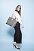 Laptop Bag for Women Large Office Handbags Briefcase Fits Up to 15.6 inch (Updated Version)-Grey