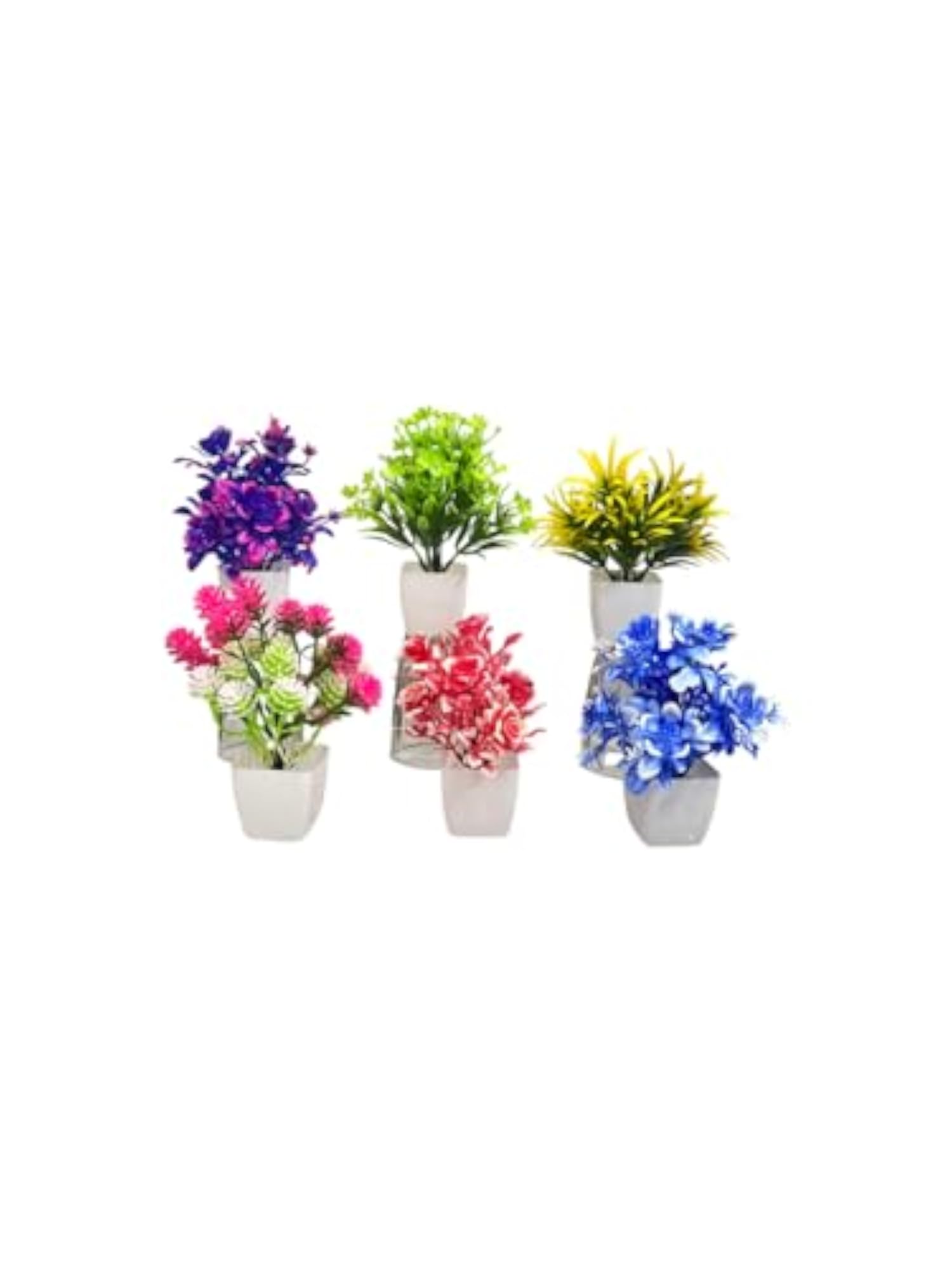 Artificial Flower Pot, Decorative Faux Flowers