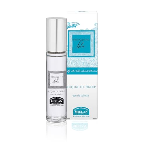 Helan Emozione Blu - Fresh and Light Men's Perfume with Effervescent Notes of Lemon, Bergamot and Eucalyptus, Floral, Marine and Woody Fragrance, Sparkling Men's Perfume 10 ml