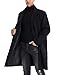 SOMTHRON Men's Casual Trench Coat Mid Long Single Breasted Slim Fit Peacoat Notched Lapel Winter Business Overcoat BL-3XL