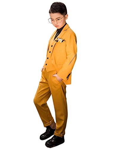 Costume pour exécution du piano garçon veste gilet pantalon anti-pli
