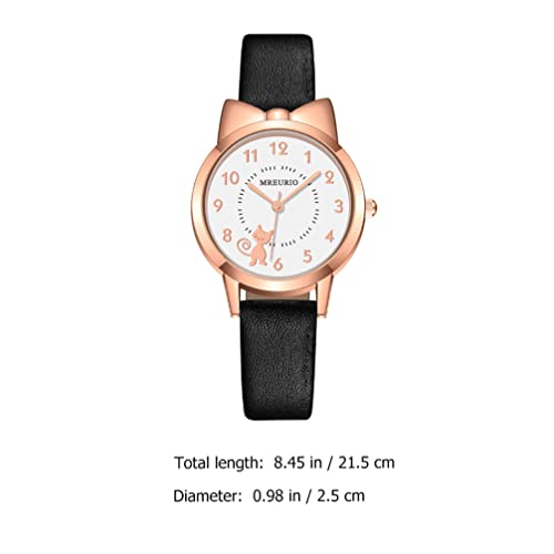 UKCOCO Relógio De Pulso Infantil: Padrão De Gato Desenhos Animados Relógios Relógio Q-Uartz Pulseira