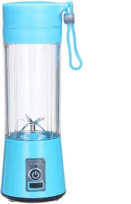 QUALIZA Portable & Rechargeable Electric USB Juice Maker Juicer Bottle Blender Grinder Mixer,6 Blades Bottle (Multi color)