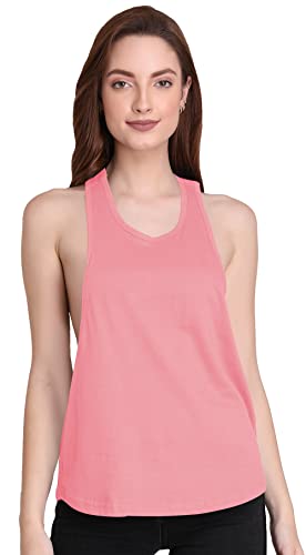 Image of THE BLAZZE Women's Sleeveless Loose Fit Racerback Yoga Workout Tank Top