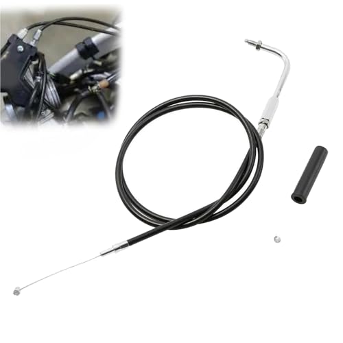 Câble d'accélérateur pour Harley Electra Glide et Low Rider 1976-1980 en vinyle noir