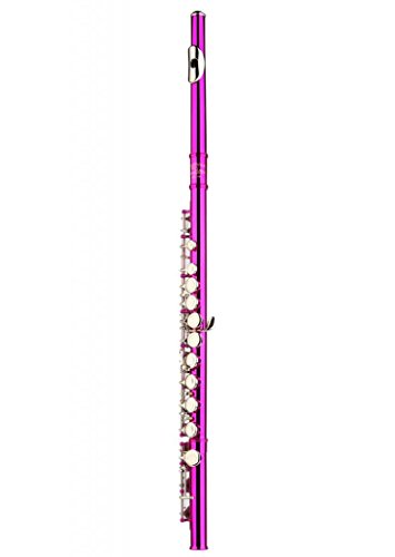 Glory Closed Hole C Flute With Case, Tuning Rod And Cloth,Joint Grease And Gloves Pink #TOP2