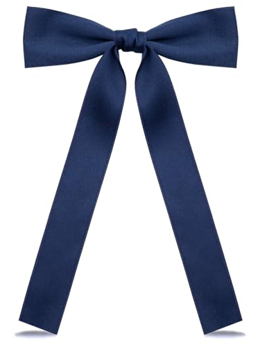 Image of LJBFNN Western Ties for Men Women, Black Clip on Ribbon Bow Tie, Pre-Tied Colonel String Tie for Party Shirt Uniform Wedding