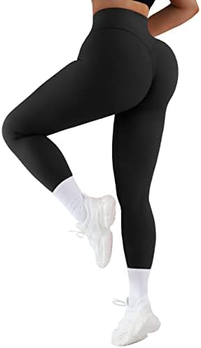 RXRXCOCO Women's Ribbed Butt Lifting Leggings Workout Leggings for Women High Waisted Booty Gym Yoga Pants 2 RXRXCOCO Women's Ribbed Butt Lifting Leggings Workout Leggings for Women High Waisted Booty Gym Yoga Pants