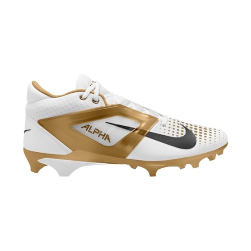 Image of Nike Alpha Menace 4 Elite Football Cleats (FD7036-600, University Red /Team Red /Black /White)