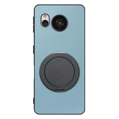 LOOF RING-SHELL �{�v ���U�[ �X�}�z�����O �X�}�z�P�[�X for AQUOS sense7 Plus �p �P�[�X �J�o�[ �����O �����O�t�� �X�g���b�v�z�[�� �X�^���h �����h�~ �V���v�� �ϏՌ� ���^ �y�� leather [�T�b�N�X�u��