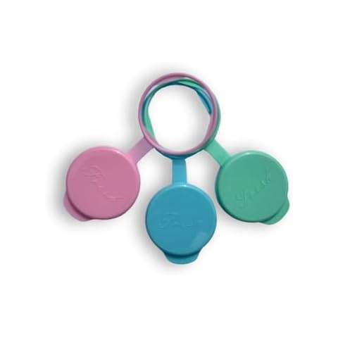 Pastel Reusable Milk Bottle Tops - 3 Pack Cover