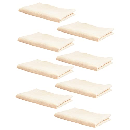 SUPVOX Cotton Baby Saliva Wipes 8pcs Newborn Face Towel Soft Gentle for Sensitive Skin