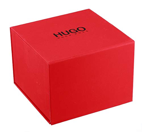 Hugo #Focus Men Quartz Multifunction Ionic Plated Dark Blue Steel And Leather Strap Business Watch, Color: Blue (Model: 1530033) #TOP3