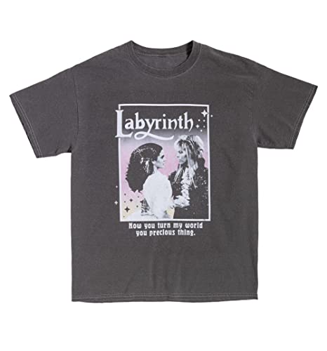 T-shirt Labyrinth Precious Thing de qualité supérieure avec délavage anthracite exclusif