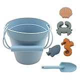 Set de juguetes de playa: este juego de juguetes incluye un cubo de silicona, una cuchara de silicona y moldes de silicona. Nuestros cubos de playa tienen una variedad de patrones para elegir, lo que le dará a tu hijo mucha diversión.