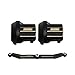 INJORA Brass Diff Cover and Steering Link Kit for TRX4M 1/18 RC Crawler Upgrade Parts,Black