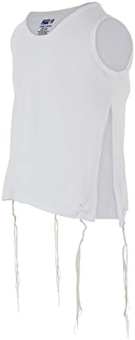 Zion Judaica Quality Boys & Men Tzitzit Undershirt Fine Cotton Certified Kosher T-Shirt Tzitzis for Adults & Kids Talit Katan