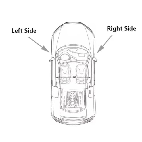 Couvercle rétroviseur extérieur blanc gauche Ford Fiesta 2009-2016