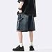 Streetwear Baggy Jorts Y2K Hip Hop Denim Shorts Unisex Summer Vintage Fashion Grunge Jean Shorts,XL,Blue