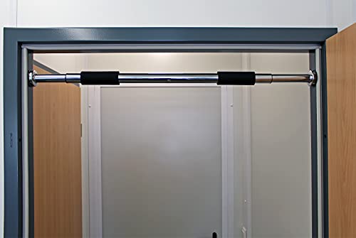 LUXTRI optrekstang staal, verchroomd verstelbaar van 62-85cm met anti-slip handgrepen max. 100 kg - Afbeelding 5