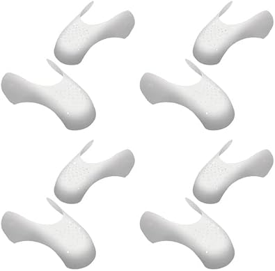 Shoe Creases Protector,4 Pairs Shoe Anti Creases Guard to Prevent Sneaker Creases4 black/4 white