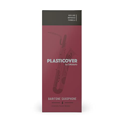Rico Plasticover Baritone Sax Reeds, Strength 2.5, 5-Pack #TOP1