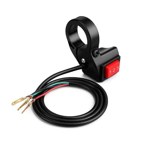 3 Speed Switch 22mm 7/8in Motorcycle Handlebar Switch Ebike Handlebars