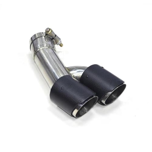 Embout d'échappement double en carbone forgé et inox pour BMW F30 F31 look sportif élégant