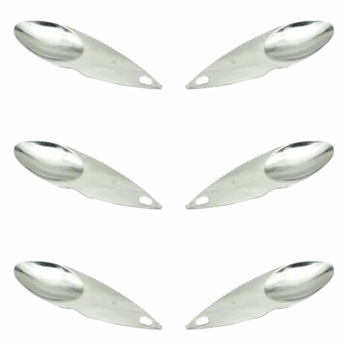 6 Packs Fruit Opener Kiwi Spoon Kiwi Fruit Slicer Fruit Kiwi Spoon Kiwi Fruit Slicer Fruit Kitchen Helper for Kiwi Dragon Fruit Orange Or Other Fruit