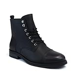 AZAR MAN Men's Cap Toe Genuine Leather Boots Ankle...