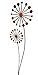 Produktbild Gartenstecker Puste - Blume 134cm x 30cm Metall Rost Gartendeko Edelrost Groß