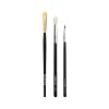 Morphe Precision Liner Makeup Brush Trio - Eyeshadow Brush Set for Blending, Precision and Definition - Includes M573, M443, M210 - For Cream or Powder Eyeshadow and Eyeliner (3 Count)