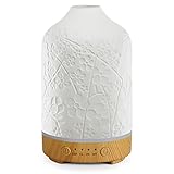 Aromatherapy Essential Oil Diffuser 100ml Ceramic Ultrasonic Aroma Oil Diffuser Humidifier Whisper Q